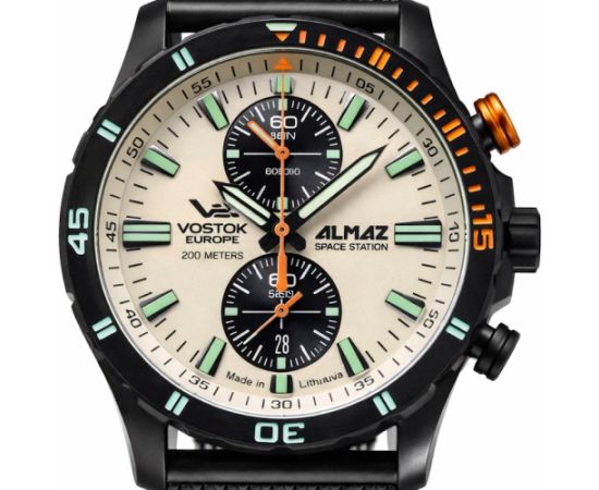 Vostok Europe Almaz Chronograph 6S11-320C677BRBK Rokas pulksteņi 