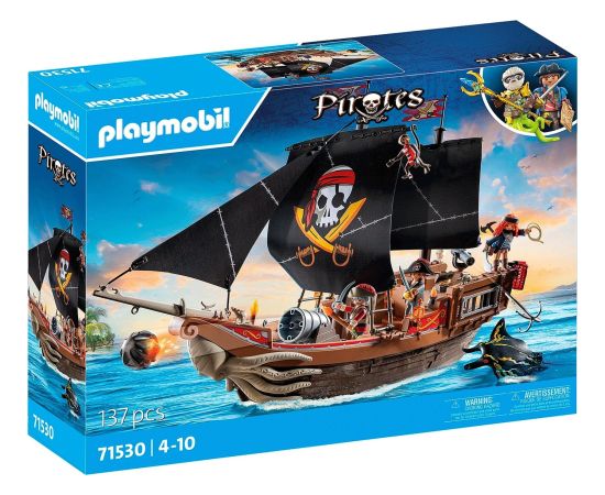PLAYMOBIL 71530 Pirates Large Pirate Ship, Construction Toy Jaunumi, Bērnu preces