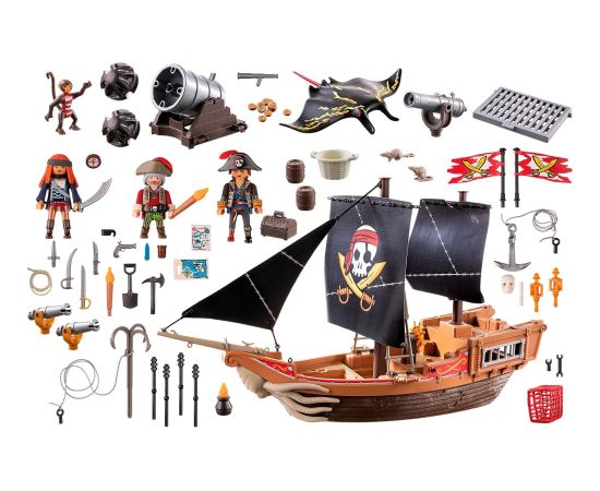 PLAYMOBIL 71530 Pirates Large Pirate Ship, Construction Toy Jaunumi, Bērnu preces
