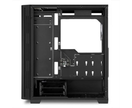 Sharkoon RGB LIT 100 tower case (black, front and side panel of tempered glass) Корпуса