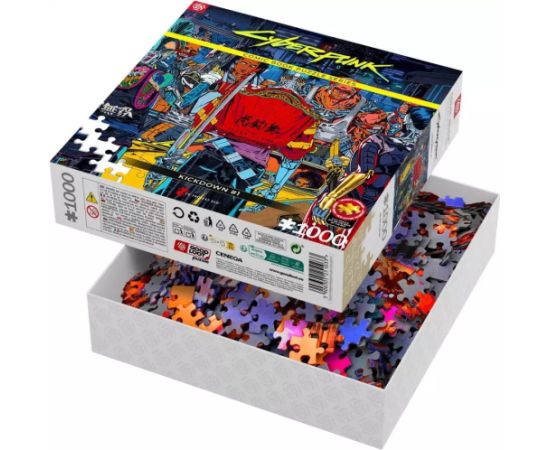 Cenega Publishing Good Loot Comic Book Puzzle: Cyberpunk 2077 Kickdown, 1000 elementów Puzles