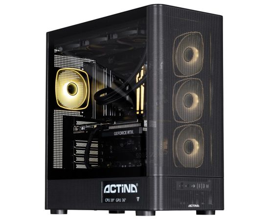 Actina 5901443440246 PC AMD Ryzen™ 9 9900X3D 32 GB DDR5-SDRAM 1 TB SSD NVIDIA GeForce RTX 5070 Ti Windows 11 Home Midi Tower Black Personālie datori