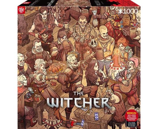 Cenega Publishing Good Loot Gaming Puzzle: The Witcher (Wiedźmin) Birthday,  1000 elementów Puzles