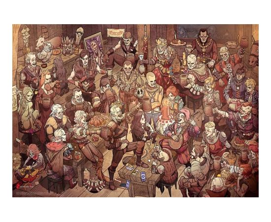 Cenega Publishing Good Loot Gaming Puzzle: The Witcher (Wiedźmin) Birthday,  1000 elementów Puzles