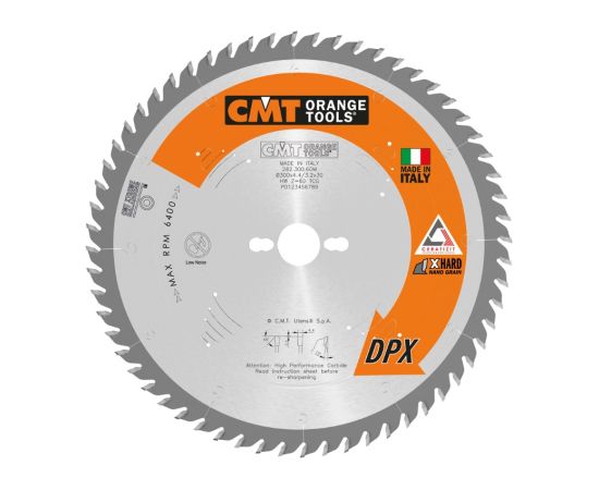 Griešanas disks kokam CMT 282.380.72U; 380x60 mm; Z72; 15° Zāģripas