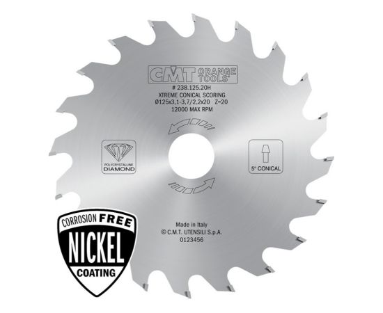 Dimanta griešanas disks CMT 238.160.36O; 160x55 mm; Z36; 8° Zāģripas