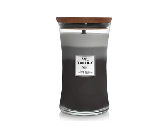 Woodwick Scented candle Trilogy Fireside, Redwood, Sandalwood Clove 609 g 609.0g Telpu aromāti