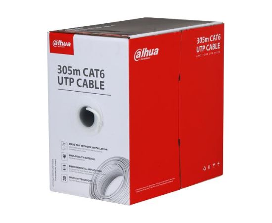 CABLE CAT6 UTP 305M CCA WHITE/PFM922I-6UN-C-WHITE DAHUA Tīkla vadi