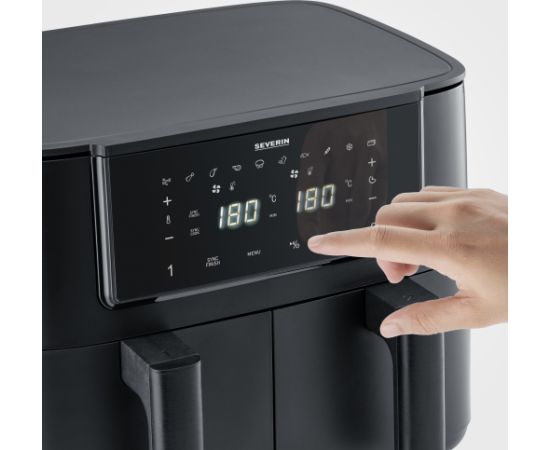 Severin FR 2463 Double Low Fat Fryer Karstā Gaisa Katli (AirFryer)