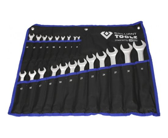 Combination wrench set, 21-pcs, Brilliant Tools Ключи трещотки