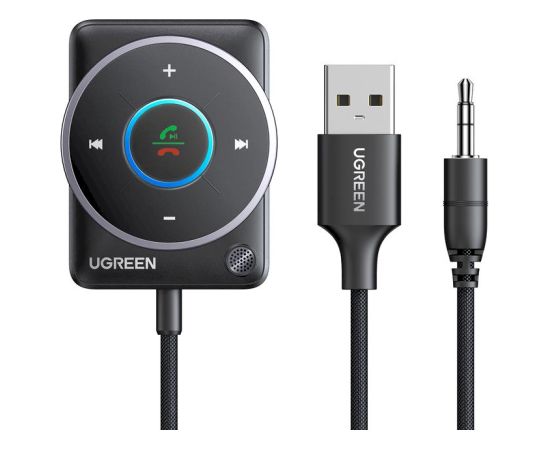 Ugreen CM723 Беспроводной Car Bluetooth 5.4 / AUX 3.5mm FM-модулятор FM Transmiteri