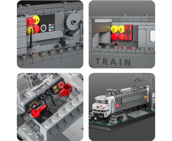 RoGer Lokomotīves Konstruktora Komplekts 2053gab Konstruktori 