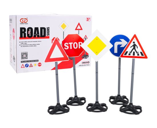 RoGer Обучающий Набор Дорожных Знаков 5шт Машины и аксессуары