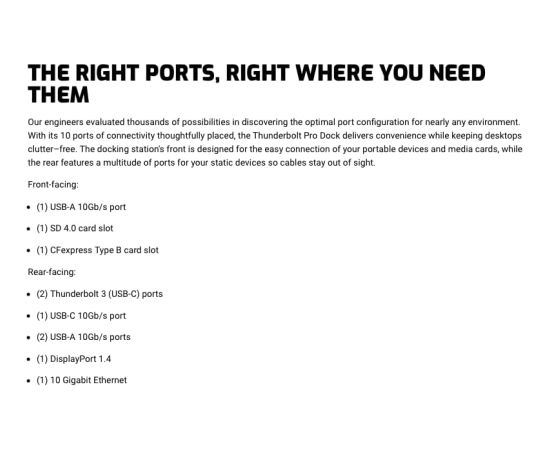 OWC Thunderbolt 3 PRO Dock 10Port black Новинки Компьютерная техника