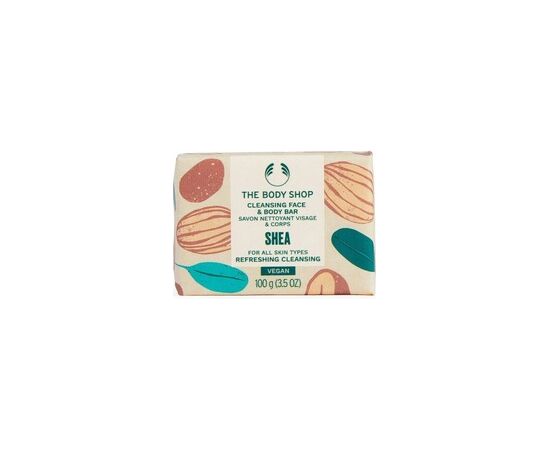 The Body Shop Shea Cleansing Face & Body Bar - Tuhé mýdlo na obličej a tělo 100.0g Духи и косметика