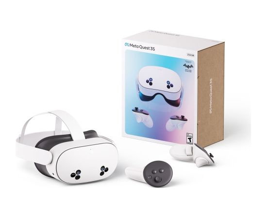 Meta Quest 3S Virtual reality system, 256GB, US, White VR preces