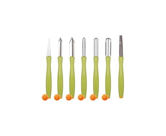 PRESTO CARVING DEKORĒŠANAS PIEDERUMU KOMPL.7PR., Tescoma Naži