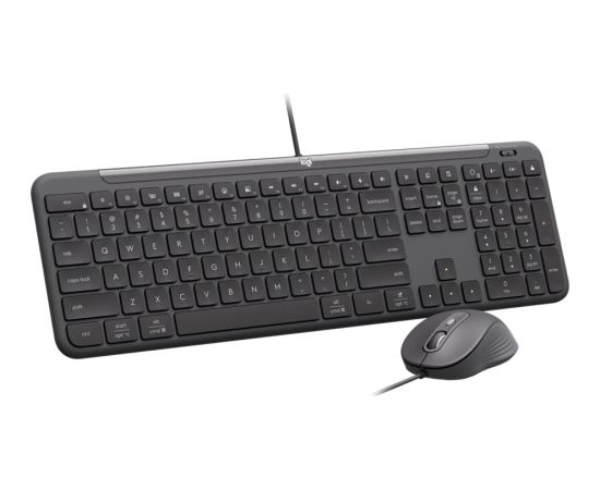 LOGITECH WIRED COMBO MK620 FOR BUSINESS - GRAPHITE - PAN - USB - NORDIC-613 - USB-C MK620B Klaviatūras