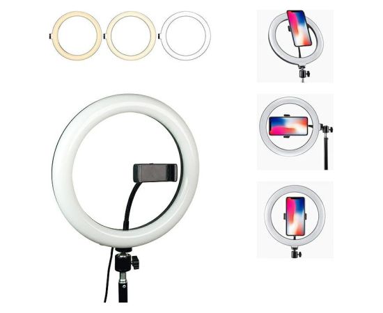 RoGer V7 Universāls Tripod Statnis priekš Selfie ar 3 toņu LED lampu 2.1m Telefonu Stabilizatori