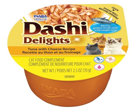 INABA CAT DASHI DELIGHTS TUNA WITH CHEESE 70g Консервы кошек