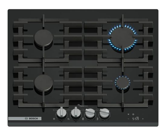 Bosch PRP6A6H40 hob Black Built-in 60 cm Gas 4 zone(s) Jaunumi Sadz. tehnika