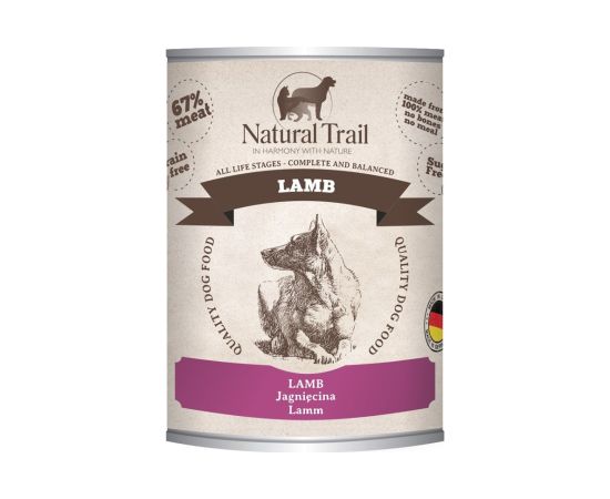 NATURAL TRAIL Dog with Lamb 800g Suņu barība