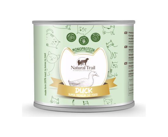 NATURAL TRAIL Cat Monoprotein with Duck 185g Консервы кошек