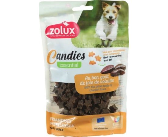 ZOLUX Miękkie przysmaki treningowe dla psa CANDIES gwiazdki z wątróbką 150g Suņu barība
