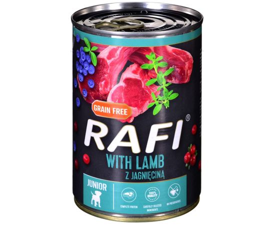 Dolina Noteci Rafi Junior with lamb, cranberry and blueberry - Wet dog food 400 g Suņu barība