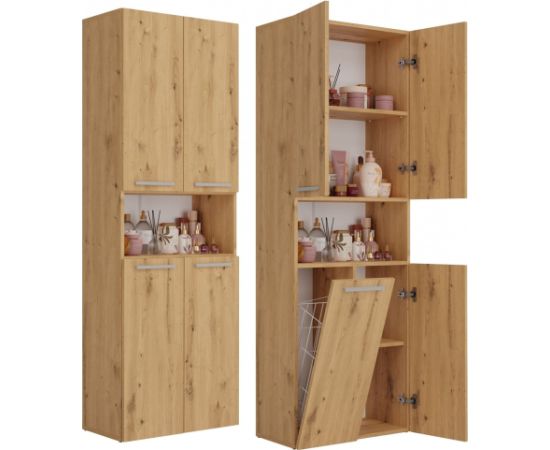 Top E Shop Topeshop NEL 1K DK ART KPL bathroom storage cabinet Oak Новинки Для дома и сада 