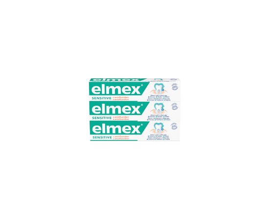 Elmex Sensitive Professional Toothpaste (3 KS) - Toothpaste 75ml Zobu pastas un mutes dobuma skalojamie līdzekļi