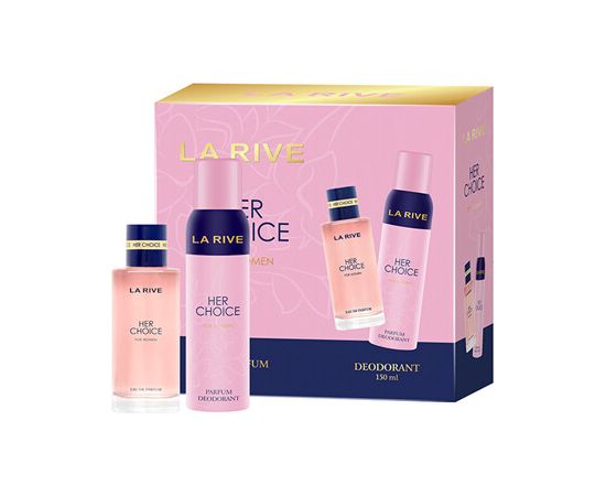 La Rive Her Choice Dárková sada EDP 100 ml a deospray 150 ml 100ml Dāvanu komplekti