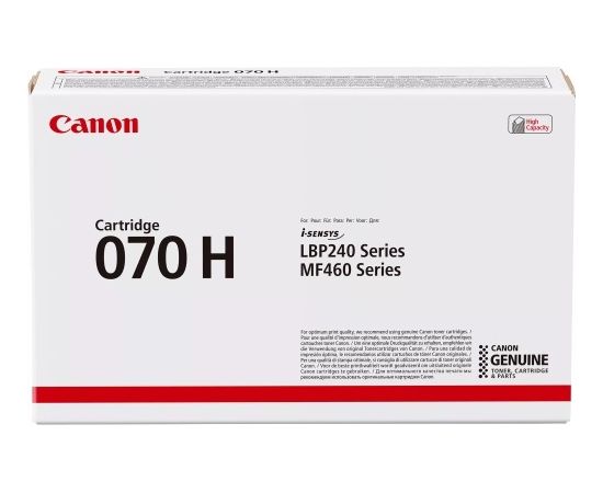 Canon CRG 070H (5640C004) Toner Cartridge, Black Lāzerprinteru izejmateriāli