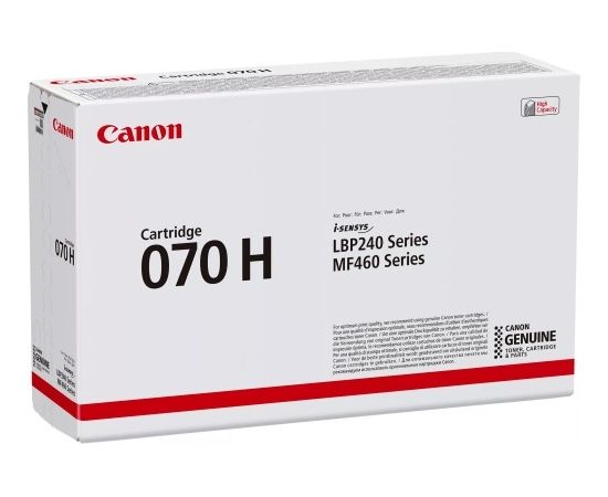 Canon CRG 070H (5640C004) Toner Cartridge, Black Lāzerprinteru izejmateriāli
