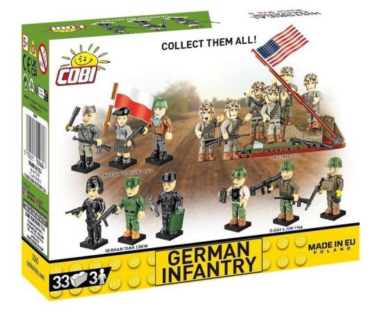 Cobi Klocki Niemiecka piechota - Zestaw 3 figurek Машины и аксессуары