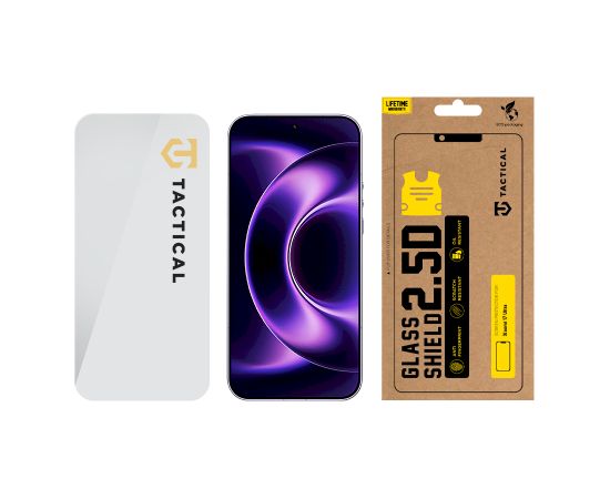 Tactical Glass Shield 2.5D Aizsargstikls priekš Xiaomi 17 Ultra Ekrānu aizsardzība