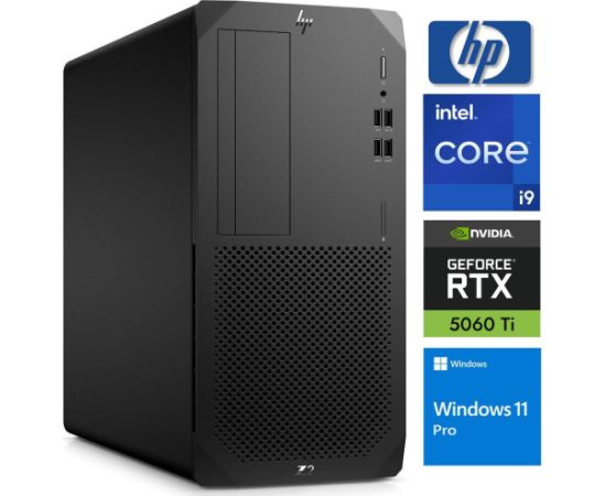 HP Z2 G8 Tower i9-11900 16GB 128SSD M.2 NVME RTX5060Ti 8GB WIN11Pro Atjaunoti personālie datori