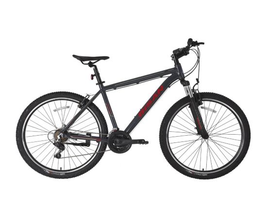 Kalnu velosipēds Bisan ATLAS V-25 pelēks/sarkans (M) Горные велосипеды (MTB)