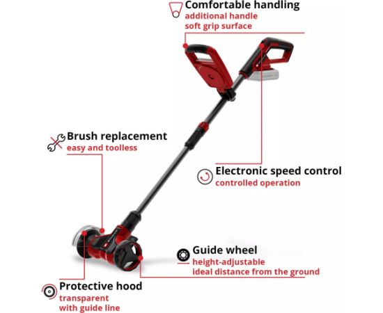 Einhell Power X-Change Akku-Fugenreiniger GE-CC 18/110 Li E-Solo, 18Volt (rot/schwarz, ohne Akku und Ladegerät) Новинки Для дома и сада 