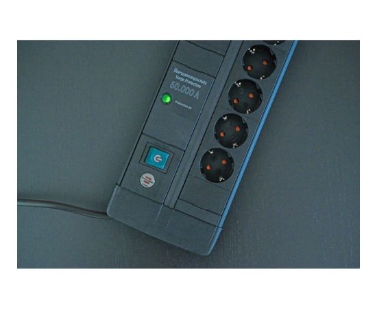 Brennenstuhl Premium-Line 8-way power strip Duo black, 3 meters, 60,000A surge protection Strāvas pagarinātāji