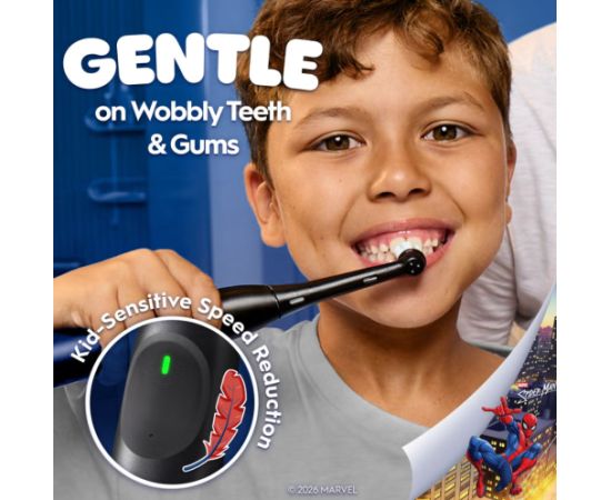 Oral-B Electric Toothbrush with Travel Case, 6Y+ iO Kids Marvel Spiderman Rechargeable For kids Number of brush heads included 1 Number of teeth brushing modes 3 Elektriskās zobu birstes, irigatori