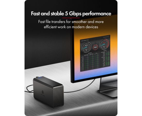 Raidsonic RAID-System Dual bay, HDD/SSD USB 3.2 (Gen 2) with fan IB-RD3720-CU3 Komponenšu aksesuāri