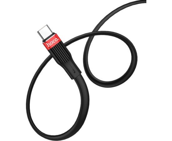 USB cable Hoco U72 Type-C 1.2m silicone black Data USB kabeļi