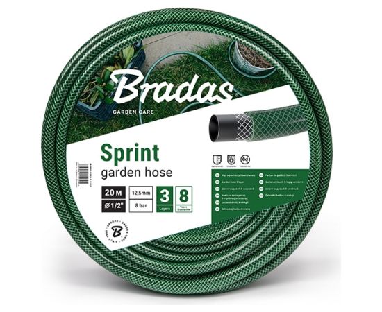 Шланг садовый 5/8'-50 m, зеленый Поливочный шланги