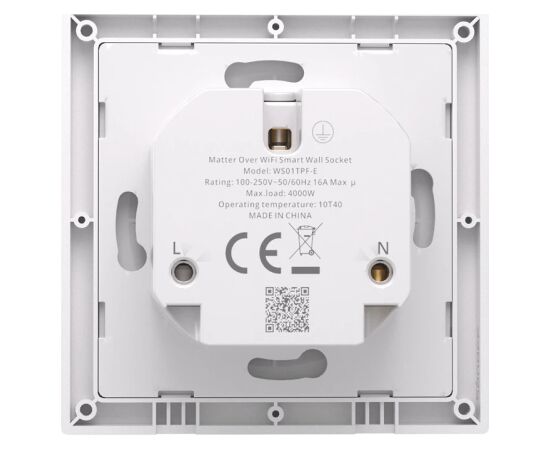 Sonoff WS01TPF-E WiFi Smart Wall Socket (Type F) Viedās rozetes