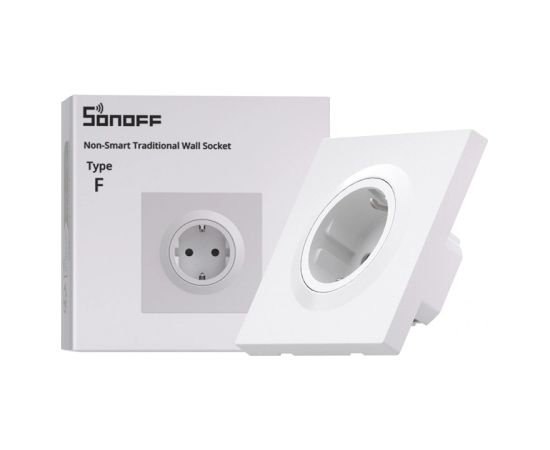 Sonoff WS01STPF-E Traditional Wall Outlet (Type F) Viedās rozetes