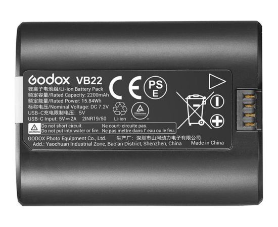 Godox battery VB-22 2200mAh V480/V1 Mid Вспышки