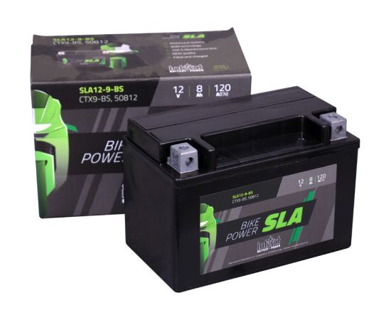 6Ah 120A IntAct AGM 50812 moto akumulators 150x87x105mm Akumulatori