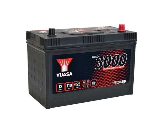 110Ah 925A AKUMULATORS YUASA YBX3669 329x173x240-+ Akumulatori