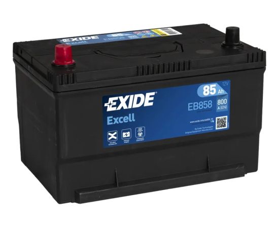 85Ah 800A akumulators EXIDE EB858 306x192x192+- Akumulatori